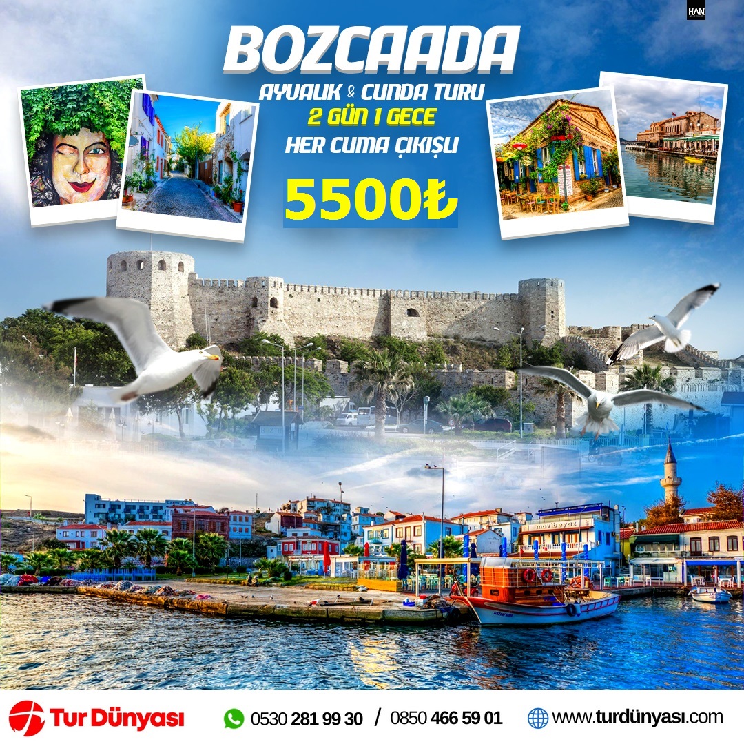 Bozcaada Ayvalık Cunda Turu