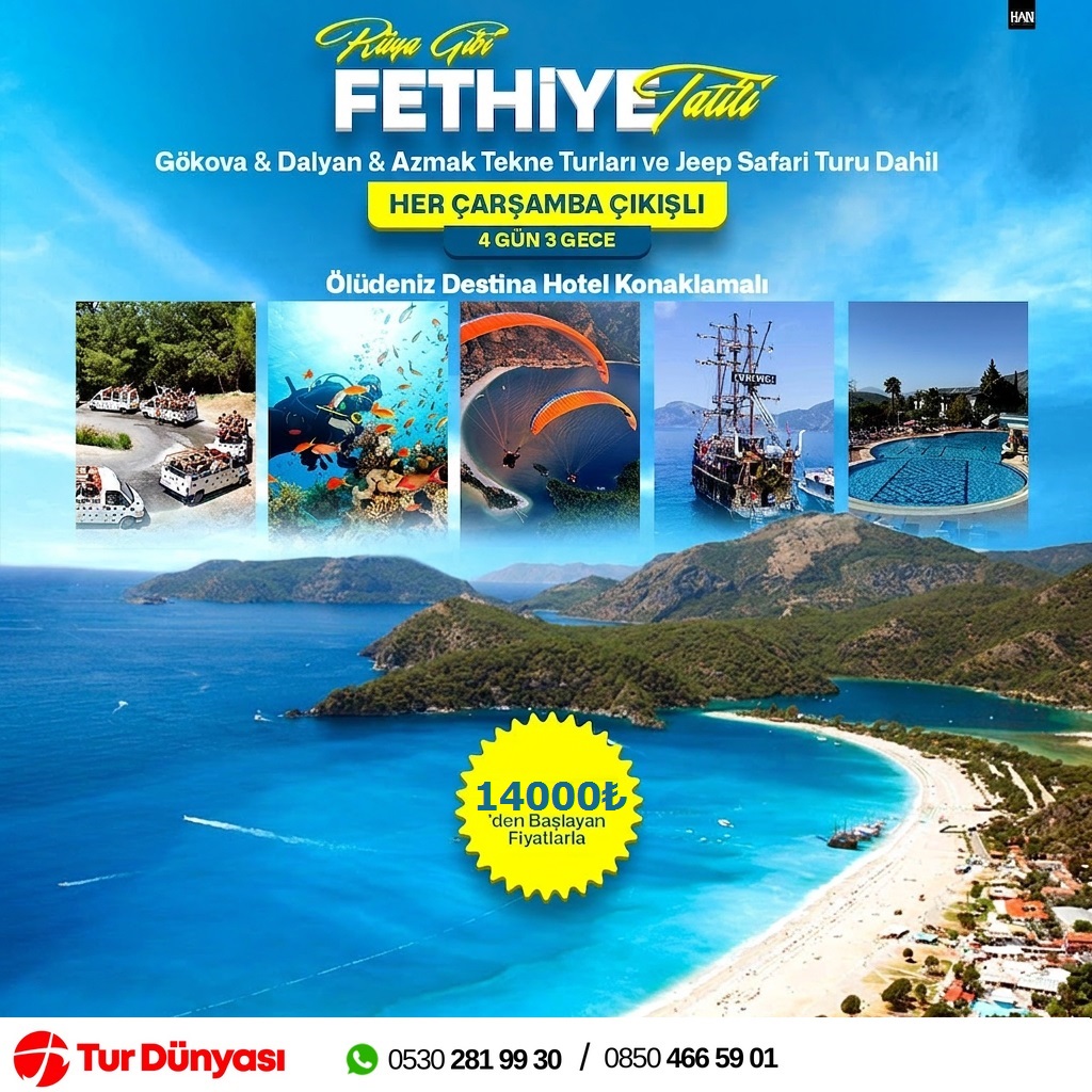 Rüya Gibi Fethiye Ölüdeniz Gökova Turu